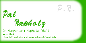 pal napholz business card